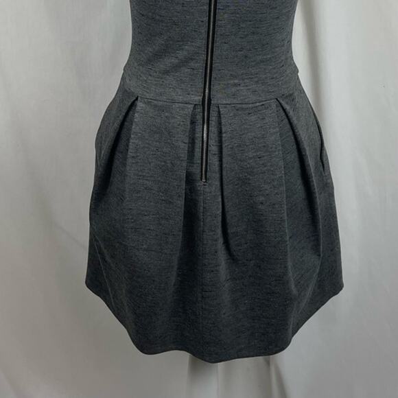 Aritzia Wilfred Gray Fit & Flare Neutral Chic Feminine Dress NWOT Size 2 - Picture 7 of 12